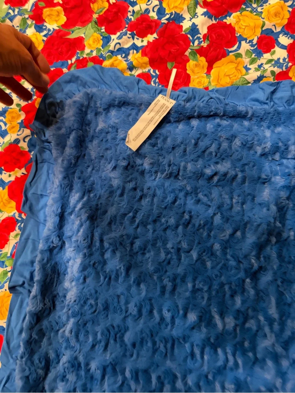 Posh Peanut Rose Dreams & Riley Ruffled Luxette Patoo Blanket